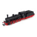 Parní lokomotiva řady 55, DB, analogová verze, III. epocha, TT, Piko 47104