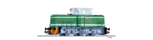 Motorová lokomotiva T 334.0, ČSD, zelená, III. epocha, TT, Tillig 04618