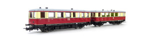 Motorový vůz VT 135 s přívěsným vozem VB 140, DR, III. epocha, H0, Tillig 70054
