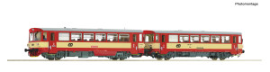 Motorový vůz 810 458-0 s přívěsným vozem, ČD, zvuková verze, V. epocha, H0, Roco 70377