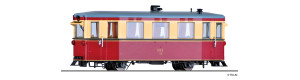 Úzkorozchodný motorový vůz T1, Gernrode-Harzgeroder Eisenbahn, II. epocha, H0e, Tillig 02954