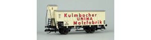 Izotermický vůz „UNIMA-Malzfabrik Kulmbach“, DB, III. epocha, TT, DOPRODEJ, Tillig 17391