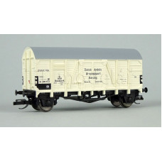 Krytý vůz ZF, „Dansk Andels Ørredeksport“, zařazen u DSB, III. epocha, TT, Tillig 95235