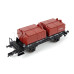 Set dvou vozů na vápenec, PKP, IV. epocha, TT, Tillig 01009