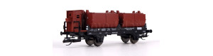 Vůz na vápno, DB, „Badische Anilin- und Sodafabrik“, s brzdařskou budkou, III. epocha, TT, Tillig 14706
