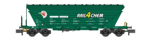 Vůz na přepravu obilí Uagpps, Rail4Chem, tmvě zelený, TT, NPE 52219