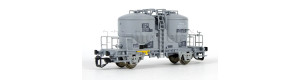 Nádobový vůz pro přepravu cementu řady Ucs-v, DR, s opravami laku, IV. epocha, TT, Piko 47755