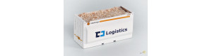 Kontejner ,,ČD Logistics", H0, BuBiModel h070042