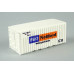 Kontejner ,,P&O Nedlloyd", bílý, H0, BuBiModel h070122