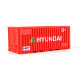 Kontejner ,,HYUNDAI", H0, BuBiModel h070126