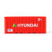 Kontejner ,,HYUNDAI", H0, BuBiModel h070126