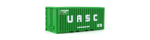 Kontejner ,,UASC", zelený, H0, BuBiModel h070135