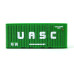 Kontejner ,,UASC", zelený, H0, BuBiModel h070135