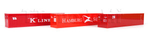 Set tří 40' kontejnerů "Hamburg Süd/K-Line/CAI", TT, Herpa 066730