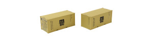 Set dvou 20‘ kontejnerů MSC, low cube, VI. epocha, H0, DOPRODEJ, IGRA MODEL 98010029