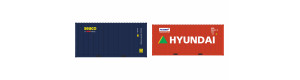 Set 2 kontejnerů Seaco HC + Hyundai LC, H0, IGRA MODEL 98010030