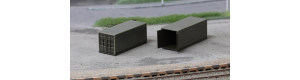 Stavebnice, vojenské kontejnery, 2 kusy, H0, IGRA MODEL 66818214