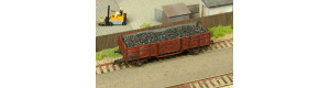 Náklad hnědého uhlí hrubší frakce do vozu Vtr Loco nebo Es Tillig staré konstrukce, TT, DOPRODEJ, TT modelář Uhli103