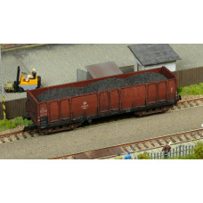 Náklad černého uhlí jmené frakce do vozu Lowa PMT, TT, DOPRODEJ, TT modelář Uhli207