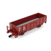 Otevřený dvounápravový vůz řady Es 050, DB, s brzdařskou plošinkou, IV. epocha, TT, DOPRODEJ, Tillig 14071