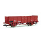 Otevřený dvounápravový vůz E, FS, IV. epocha, TT, Tillig 14084