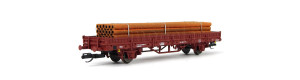 Nízkostěnný vůz Ks, s nákladem rour, DR, IV. epocha, TT, Tillig 14763