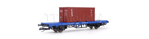 Kontejnerový vůz Lgs s jedním 20' kontejnerem, START, VI. epocha, TT, Tillig 17481