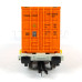 Kontejnerový vůz Sggmrss 578.0, ÖBB, s nákladem 2 kontejnerů, VI. epocha, Tillig 18063