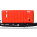 Kontejnerový vůz řady Rgs 3910, DR, se 3 různými kontejnery, IV. epocha, TT, DOPRODEJ, Tillig 18127