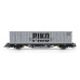 Plošinový vůz, DR, s kontejnerem PIKO, IV. epocha, TT, Piko 47726