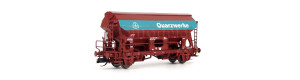 Samovýsypný vůz s posuvnou střechou řady Tds, „Quarzwerke“, DB AG, VI. epocha, TT, Tillig 17569