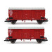 Set nákladních vozů (1 otevřený, 2 kryté), FS, ÖBB, DB, III. epocha, TT, DOPRODEJ, Tillig 01001