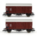 Set nákladních vozů (1 otevřený, 2 kryté), FS, ÖBB, DB, III. epocha, TT, DOPRODEJ, Tillig 01001