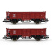 Set nákladních vozů (1 otevřený, 2 kryté), FS, ÖBB, DB, III. epocha, TT, DOPRODEJ, Tillig 01001