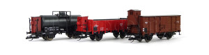 Set nákladních vozů UWHJ, PKP a ČSD, II. epocha, TT, Tillig 01031