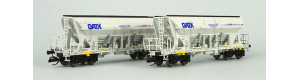 Set dvou výsypných vozů řady Faccns, GATX/EUROVIA, VI. epocha, TT, Tillig 01040
