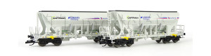 Set dvou výsypných vozů řady Faccns, Captrain/Eurovia, VI. epocha, TT, Tillig 01054