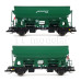 Set dvou vozů s posuvnou střechou Tdgrrs, Railco a.s. / Spedica Agro, VI. epocha, TT, Tillig 01056