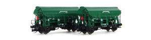 Set dvou vozů s posuvnou střechou Tdgrrs, Railco a.s. / Spedica Agro, VI. epocha, TT, Tillig 01056