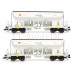 Set dvou výsypných vozů Faccns, HVLE/Holcim, VI. epocha, TT, Tillig 01074