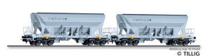 Set dvou výsypných vozů Faccnpps, Railco, VI. epocha, TT, Tillig 01111