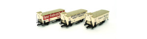 Set tří chladicích vozů, K.P.E.V., I. epocha, TT, DOPRODEJ, Tillig 01789
