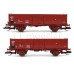 Set dvou otevřených vozů, "Rübenzug", díl 1, DB, IV. epocha, TT, Tillig TT Club 2023, Tillig 502505