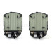 Set dvou chladicích vozů Gfkhs "Transthermos" pro trajektovou přepravu, DR, III. epocha, TT, DOPRODEJ, Arnold HN9723