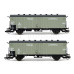 Set dvou chladicích vozů Gfkhs "Transthermos" pro trajektovou přepravu, DR, III. epocha, TT, DOPRODEJ, Arnold HN9723