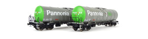 Set dvou kotlových vozů Zacns Pannonia Bio zrt, VI. epocha, H0, IGRA MODEL 96110017