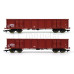Set dvou otevřených čtyřosých vozů Eas, DR, IV. epocha, TT, DOPRODEJ, Roco 37650
