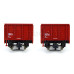 Set dvou otevřených vozů Es, ČSD, IV. epocha, H0, Roco 6600002