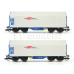 Set dvou vozů Shimmns s posuvnou plachtou, ÖBB/RCW, VI. epocha, TT, Roco 6680007
