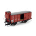 Krytý vůz Gn s brzdařskou budkou, Eutin-Lübecker Eisenbahn, II. epocha, TT, Tillig 17930